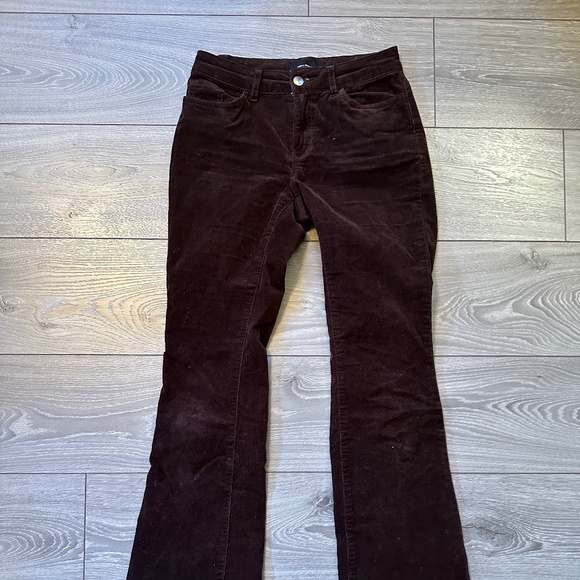 Vero Moda Chocolate Corduroy Flared Pants - Picture 4 of 7